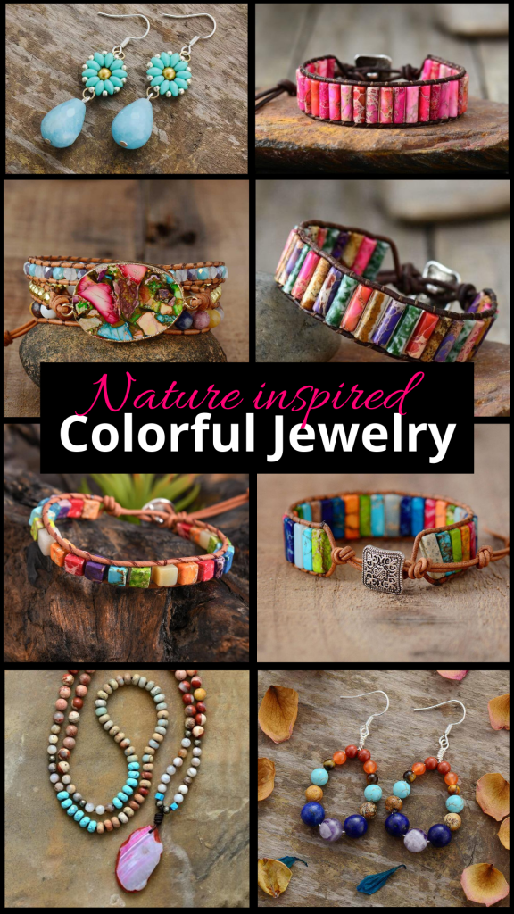 Breathtaking Colorful gemstone jewelry for your bohemian fashion